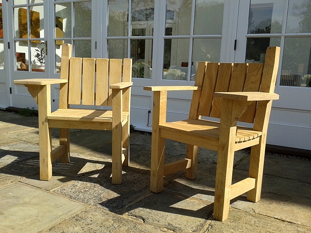 Oak Garden Chairs